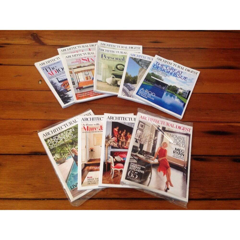 Architectural Digest Magazine Lot of 11 Jan Feb Apr May Jun Aug Sep Oct Nov 2016